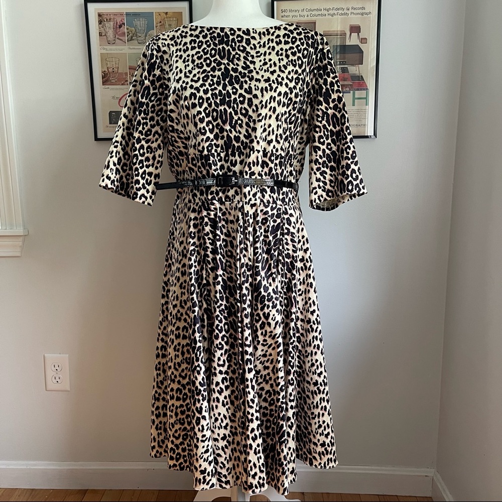 Leopard Print Swing Dress